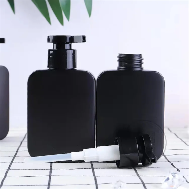 Wholesale 250ml Empty Square Eco-friendly Plastic Shampoo lotion pump Bottle