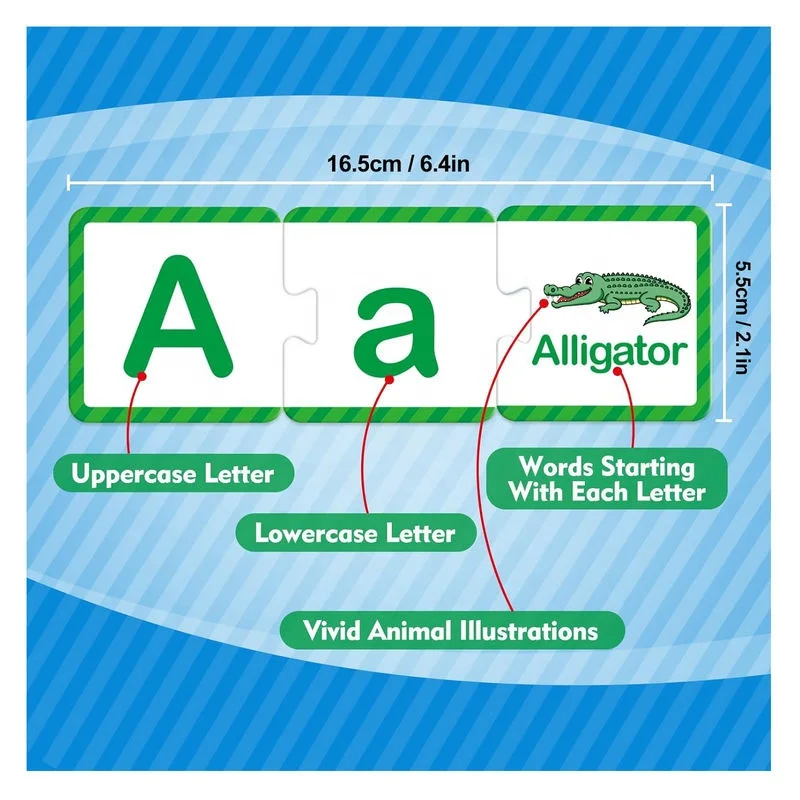 Alphabet Puzzle Cards ABC puzzle Alphabet Learning Toys Matching Letter Game Preschool Learning Activities