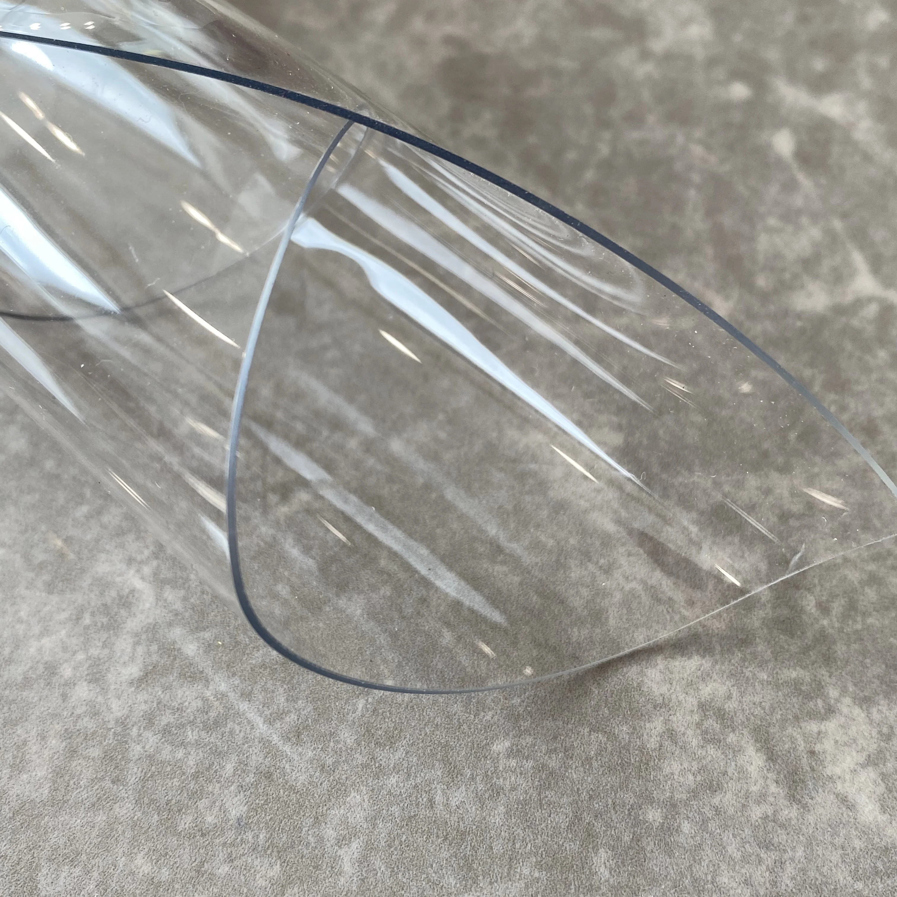 High quality pvc vinyl transparent rolls super clear film 0.15-1.0mm waterproof quick-dry wind proof for Table cover boat window