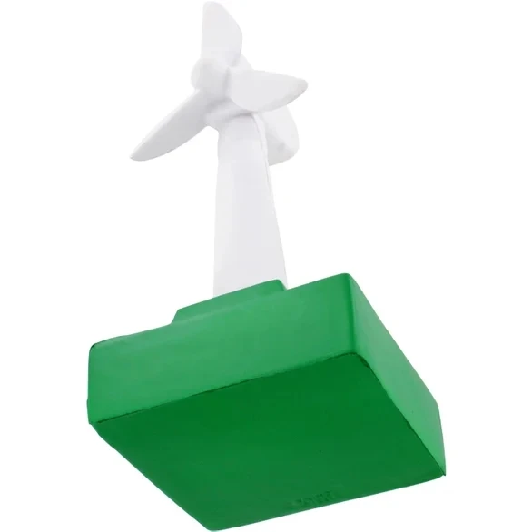 Imprinted Wind Turbine PU Stress Reliever/Stress Ball /Stress toy