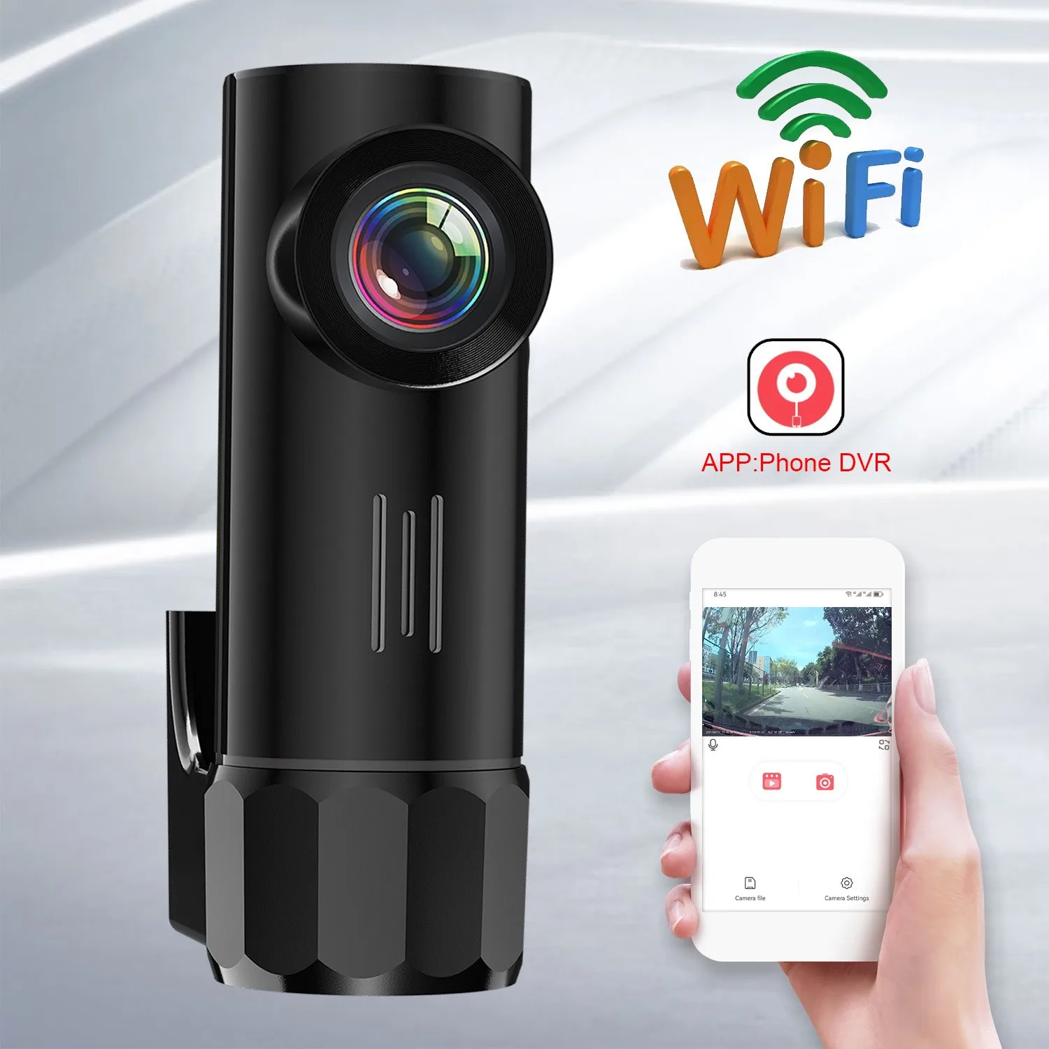 1080P Мини-видеорегистратор с Wi-Fi управление приложением черный ящик петля ночного видения записывающий Автомобильный видеорегистратор