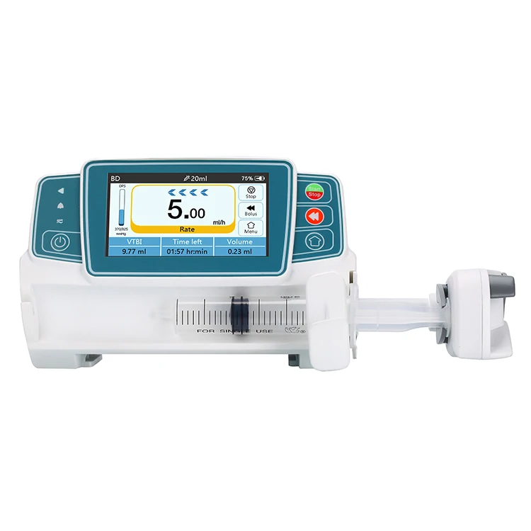 UNS50P Medical High Precision Programmable Micro Intravenious Syringe Pump with Touch Screen