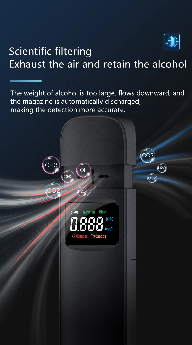 breathalyzer alcohol 2022 alcohol tester portable battery model alcohol tester
