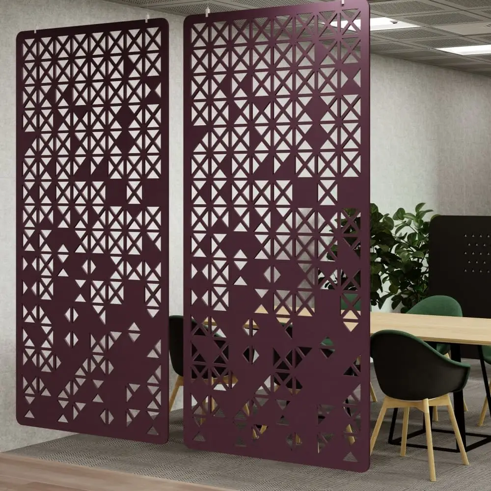 Decorative curved polyester fiber pet felt Hanging soundproof wall acoustic ceiling panels