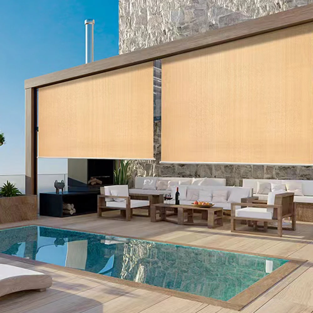 Sanjian Waterproof Canopy Balcony Beach Sun HDPE Material Shade Sail Polyester