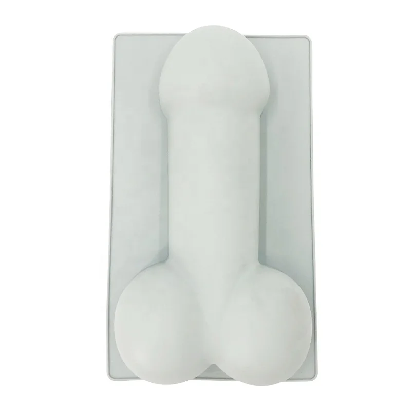 DIY 3D Penis Shaped Cake Mould Dick Silicone Soap Fondant Mold Birthday Party Spoof Home Decoration