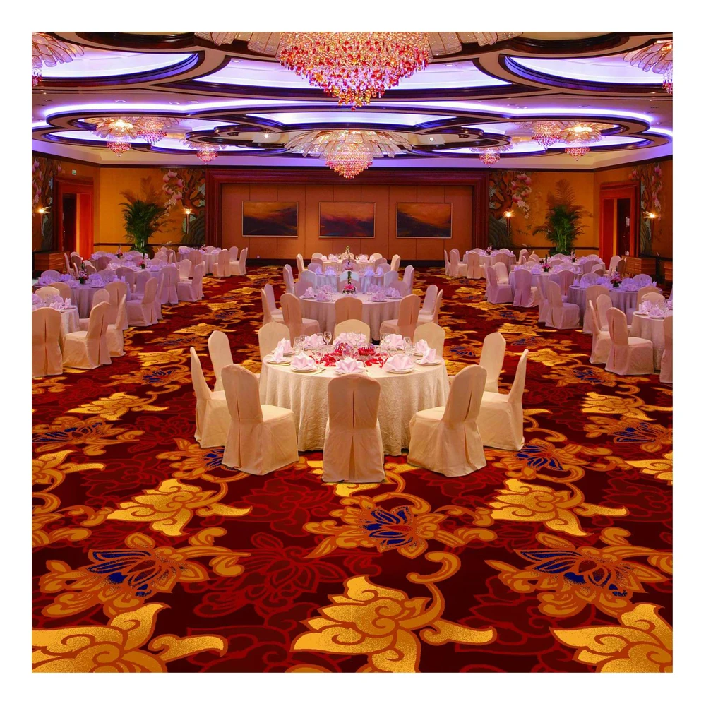 Kaili Luxurious 80% Wool 20% Nylon Axminster Carpet for Hotel Banquet Halls Bedroom Casino Corridor Outdoor Villa Stage