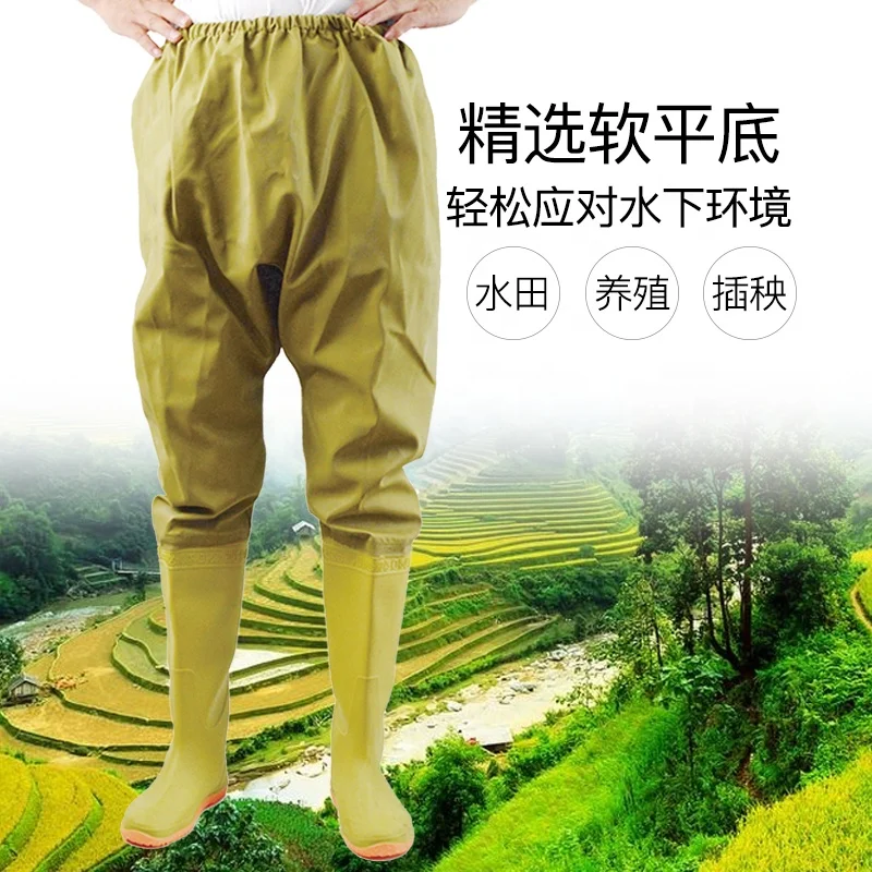 Мужские высокие сапоги из ПВХ, оптовая продажа, Китай, высококачественные дышащие водонепроницаемые сапоги для рыбалки