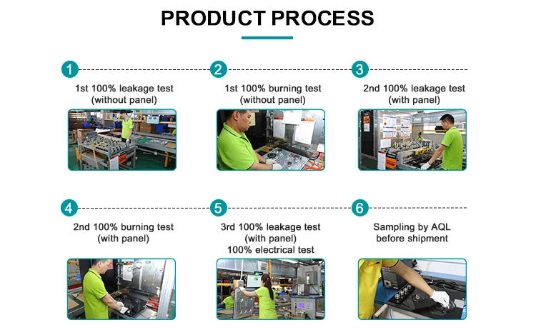 invisible induction hob OEM Built in Kitchen Cooker 60 cm Black Glass Touch Control Electric 3 Burner Induction Hob With CB