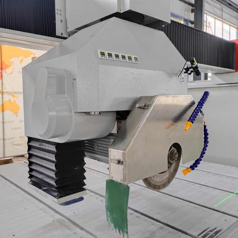 Professional intelligent CAM software automatic 5 axis CNC marble granite natural stone tile cutting machine