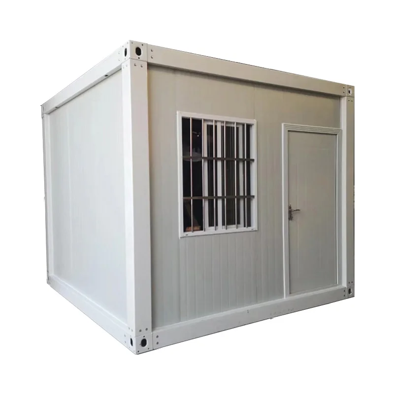 Prefabricated Self Storage Units Bicycle Tool Storage Shed fabricated container Garden Storage Shed with roller shutter door