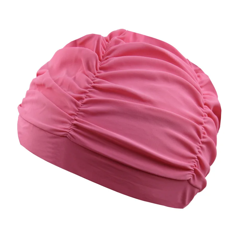 2024 Newest Style Custom Acceptable Printed Fabric Cap for Adult High Stretch No Leakage Large Fabric Swim Cap