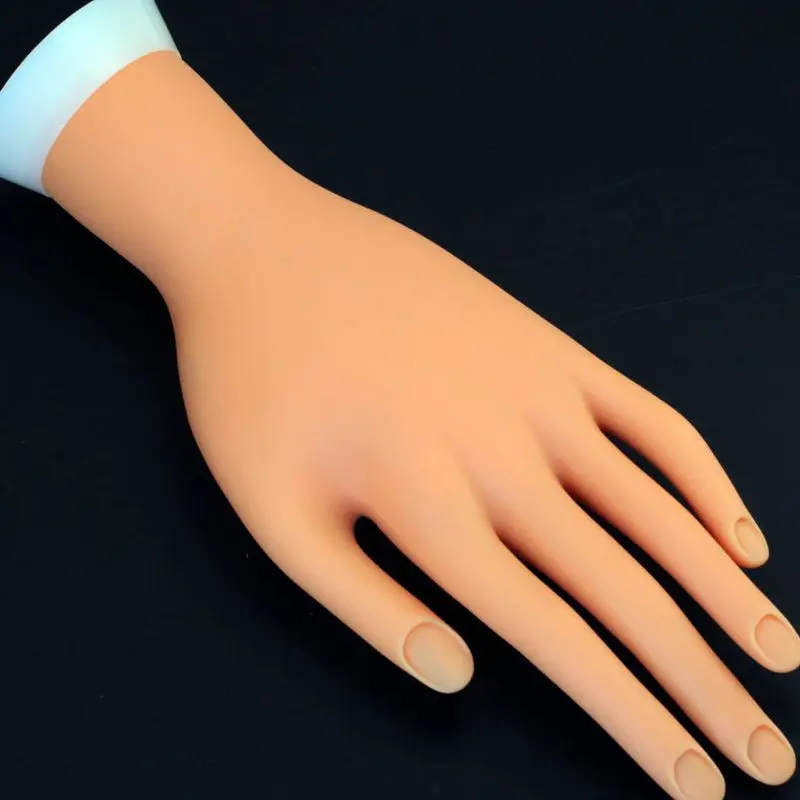 NO Adjustable Nail Art Practice Model Fake Hand For Training And Display