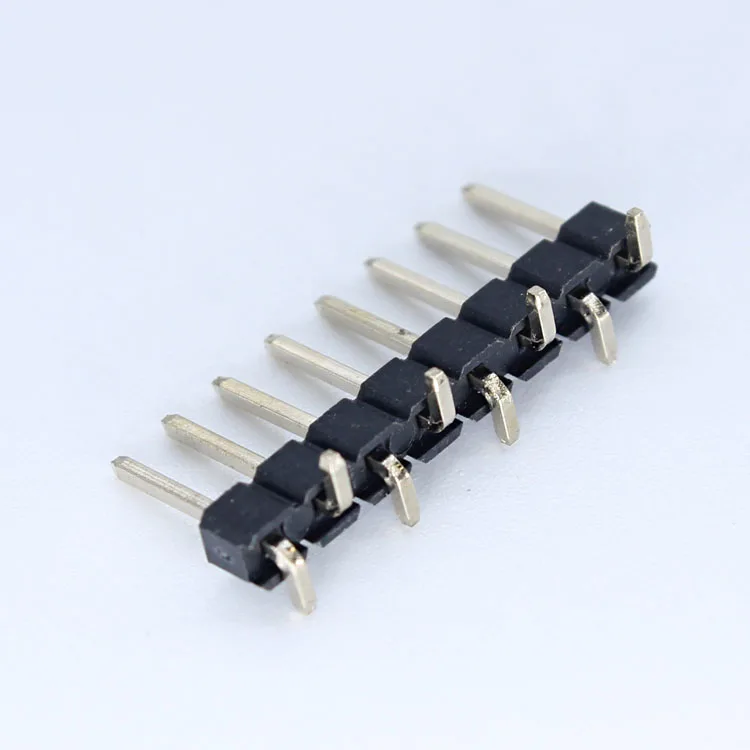 Xyfw Pin Header Male 1X20 Pin 2,54 1.27mm 2.0mm 1 Row Smt 12pin Header 2.54mm Single Row Male Connector Black Bulk PCB ROHS Pbt