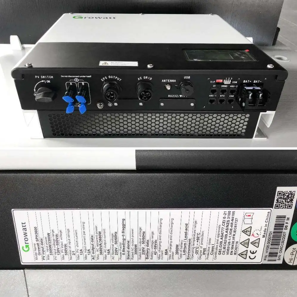 Growatt SPH 6000TL BL UP 6000w zero conversion solar inverter ip65 hybrid 6kw