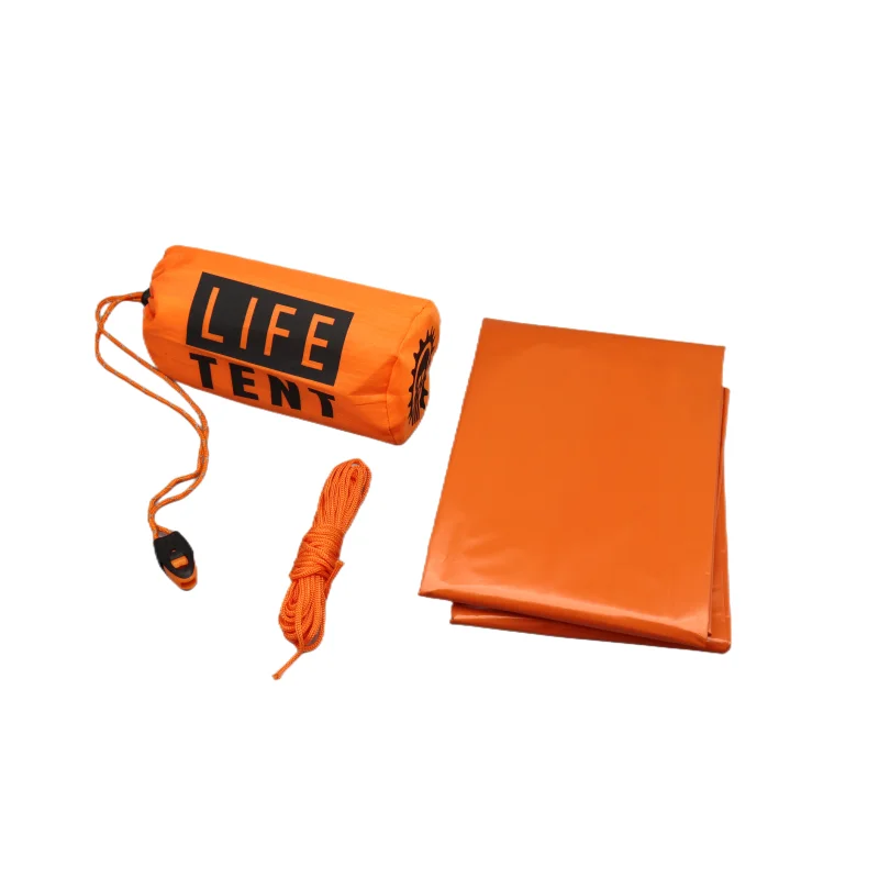 Emergency PE Survival Tents Survival Sleeping Bags Portable Shelter for Camping Aluminum Film First Aid Warm Sleeping Bags