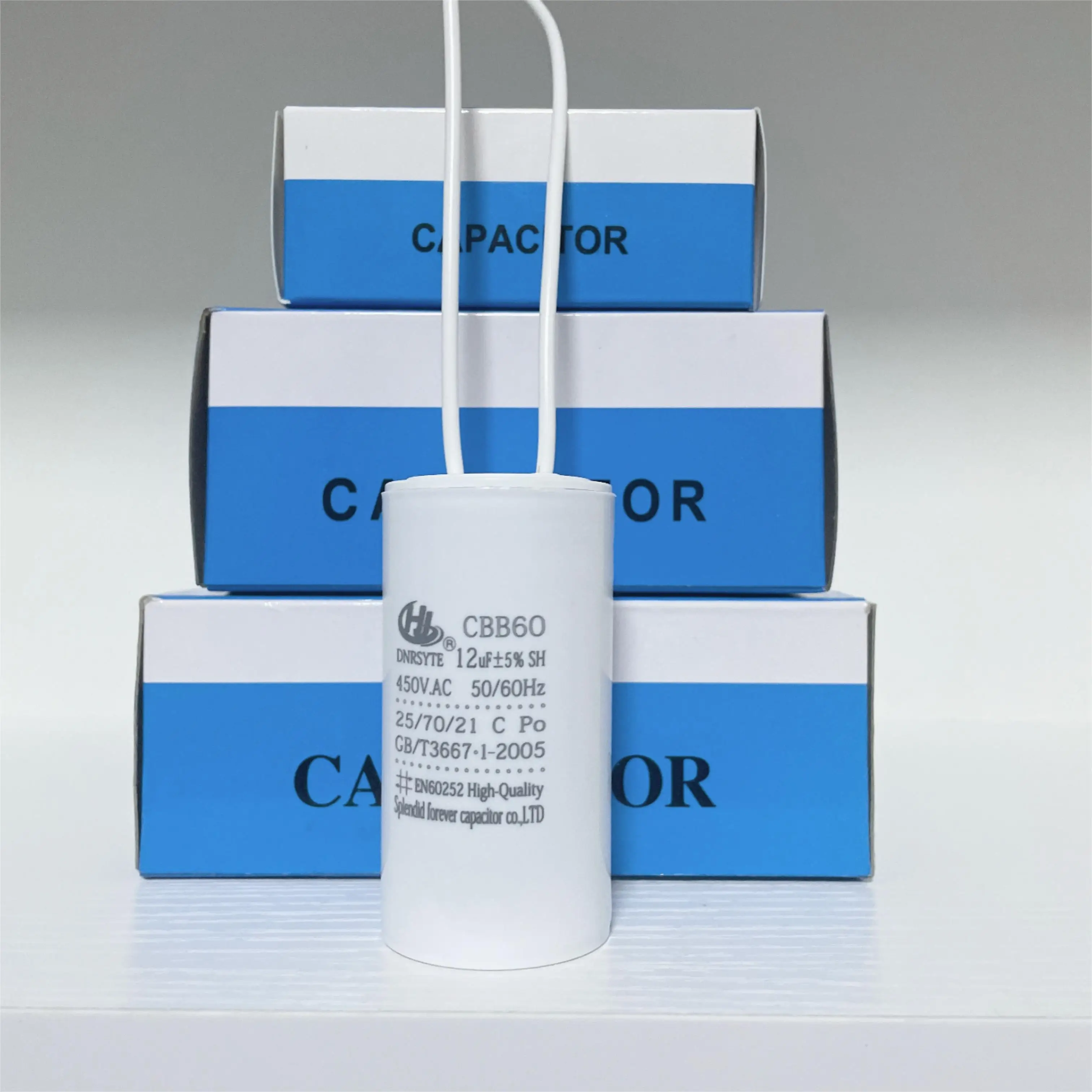 12uf 450V.AC 50/60Hz CBB60 lead type capacitor hid for 650vac jkd motor start  16v dc super With Quality Wholesale