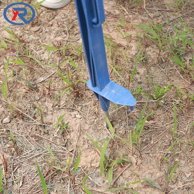 Premium Portable 120cm Single Foot Plastic Electric Fence Post Multiwire Step-in Plastic Posts for pasture