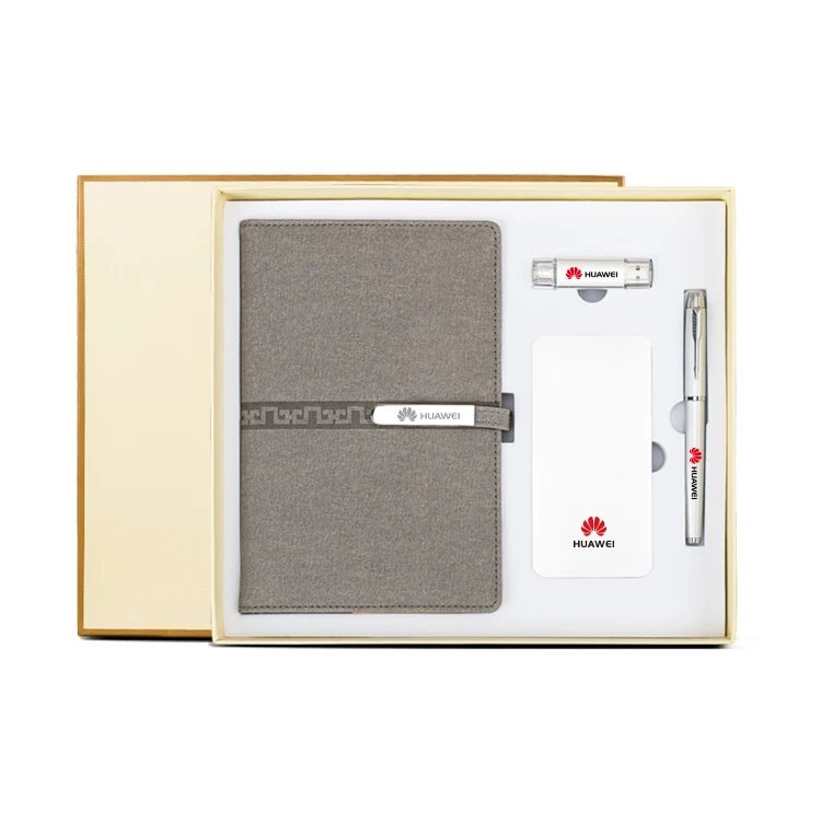 
Business Business notebook gift set with power bank/ USB flash drive/ pen 