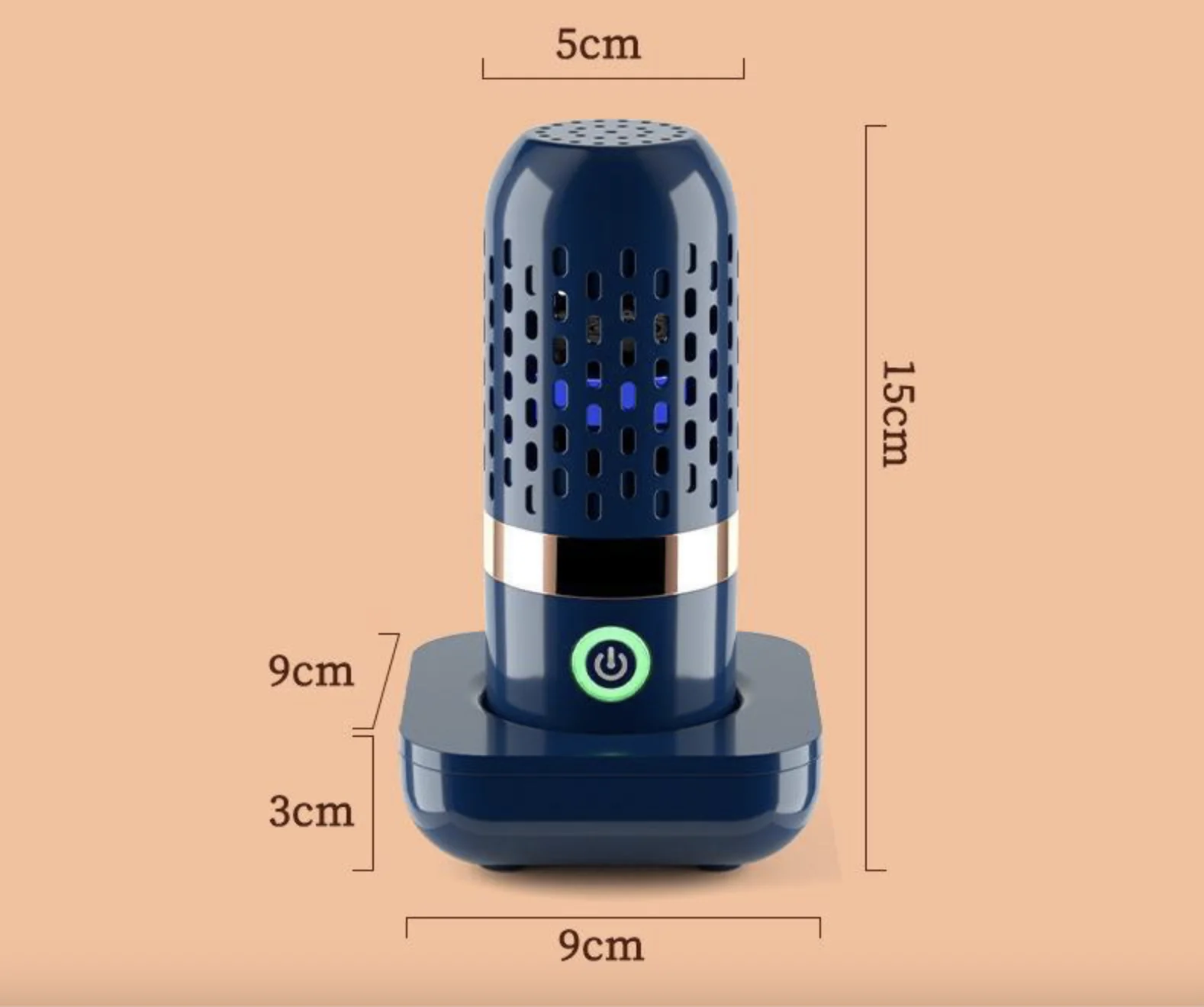 Small Home Use Ozone Wireless Washing Machine Capsule Shape Food and Fruit/Vegetables Purifier