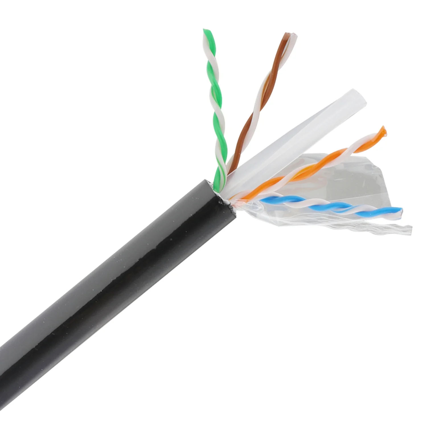 szadp outdoor double jacket  23awg bare copper/CCA utp cat6 lan cable /network cable