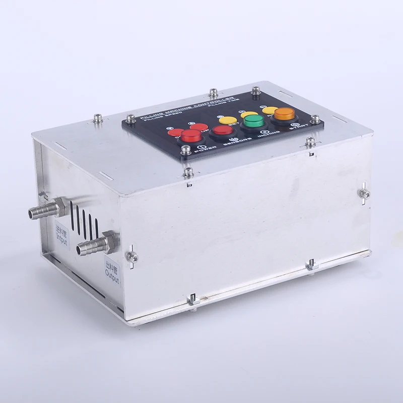 Single head Intelligent induction quantitative liquid filling machine with conveyor