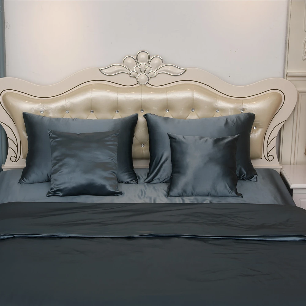 100% Pure Silk Bed Sheet Set Comforter 4PCS silk Set Bedding Set Four Pieces 22 Momme