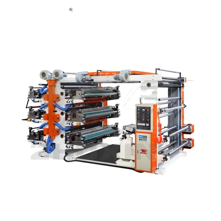 2/4/6/8  Color Digital Plastic Bag Flexo Paper Printing Press Machine Price