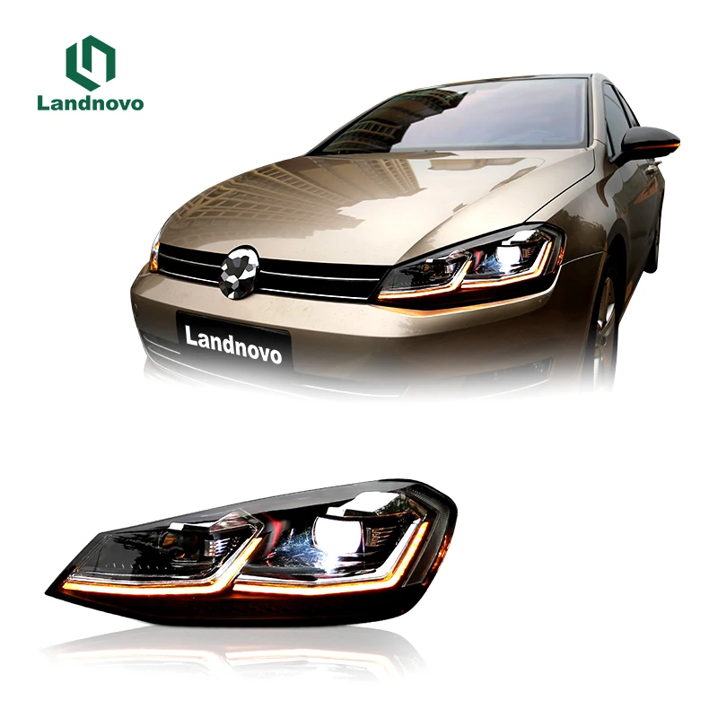 Landnovo Wholesale Automotive Parts For VW golf 7 2013-2017 led head light head lamp