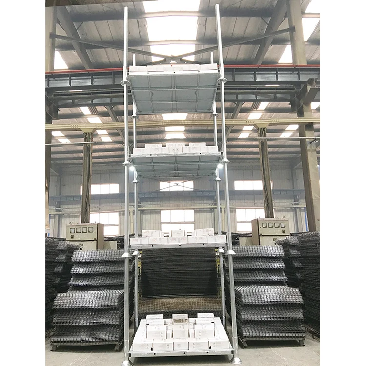 Commercial detachable industrial powder coating stacking steel tube rack system for sale