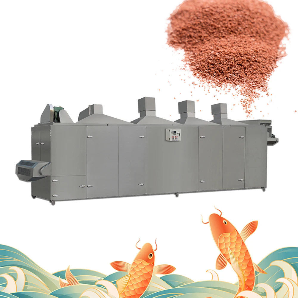 Floating Fish Feed Extrusion Production Line Animal Feed Puffed Food Machine