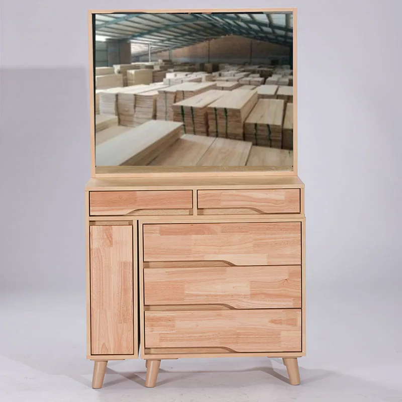 Simple dresser storage cabinet integrated small makeup desk