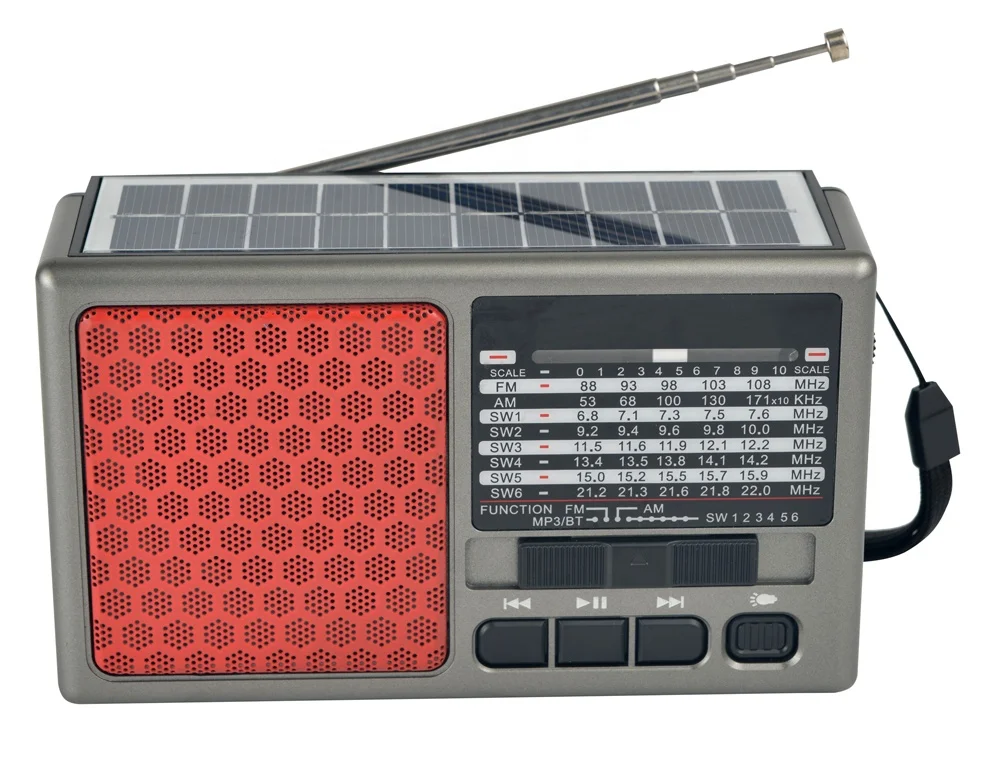 HS-2915 Portable creative outdoor Solar Radio with Built-in Speaker loud stereo sound BT wireless Solar Radio