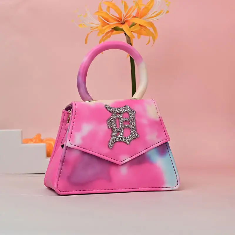 2021 summer Hot Sale Chain rainbow  Tie dye  D  purse Handbags detroit Purse And Handbags Bag For Women