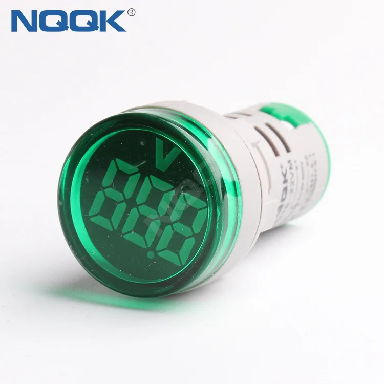 AD16 22mm Green Mini Indicator Lamp Digital Voltmeter Voltage Meter