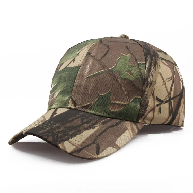 Factory Oem Fashion Customizable Camouflage Outdoor Sport Hats Multiple Styles Logo Choice Baseball Caps