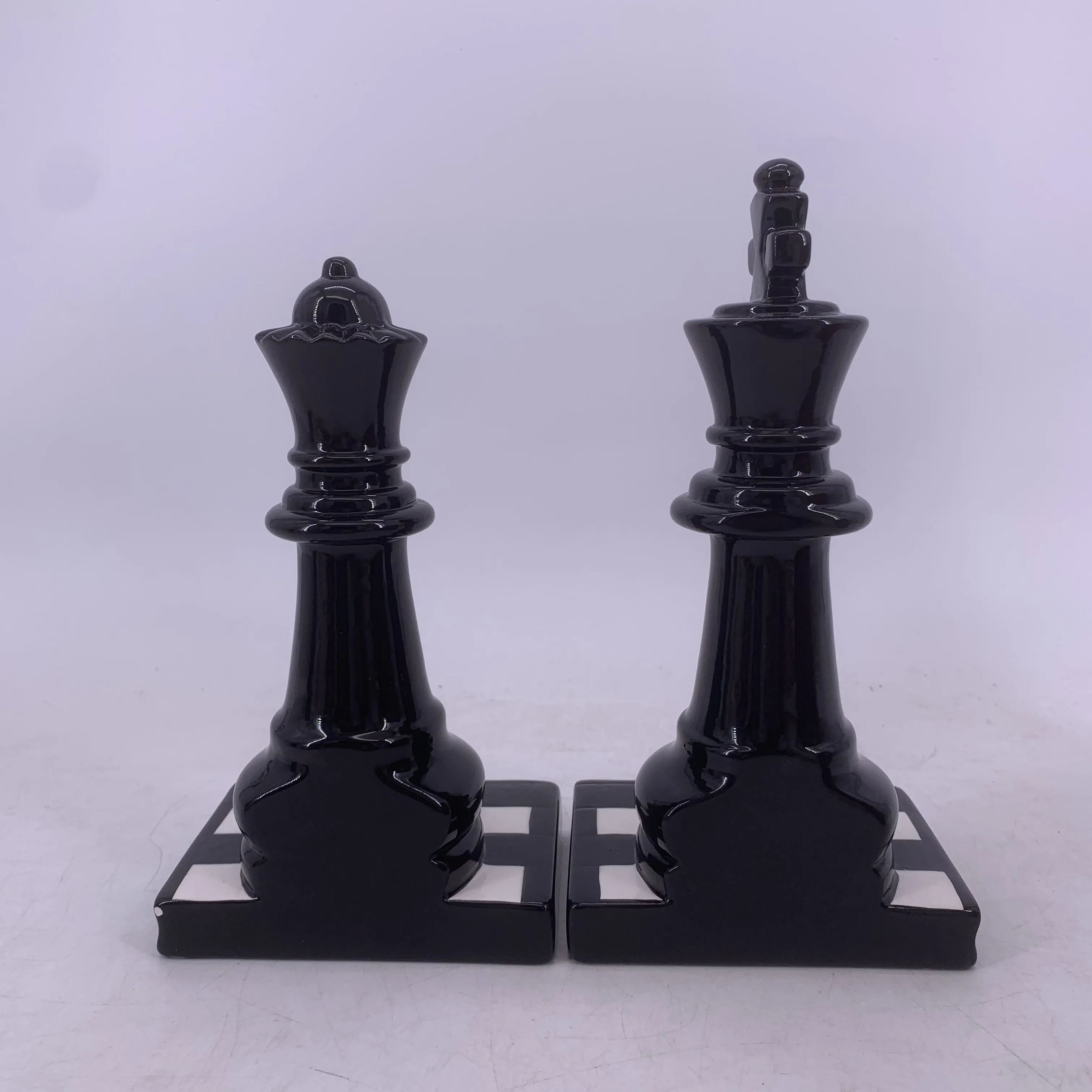 Hot sale Chess Ceramic bookends for kids bookends decorative,study room decor book stop book shelf stop library decor ceramic