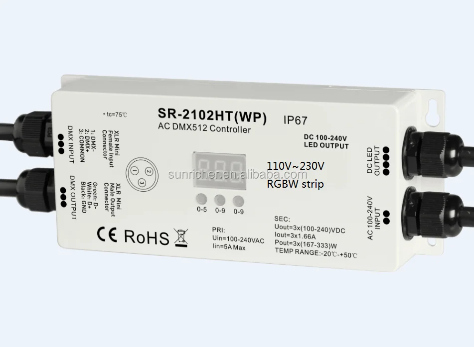 Sunricher Patent AC DMX Controller SR-2102HS