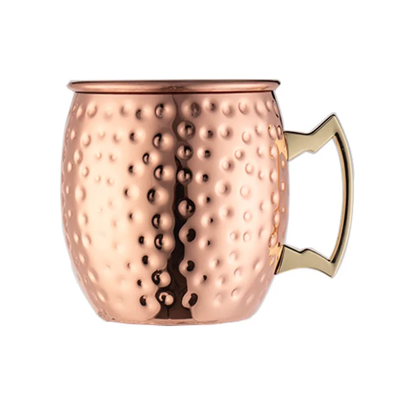18 Ounces Hammered Copper Plated Moscow Mule Mug Beer Cup Coffee Cup Mug Copper Plated