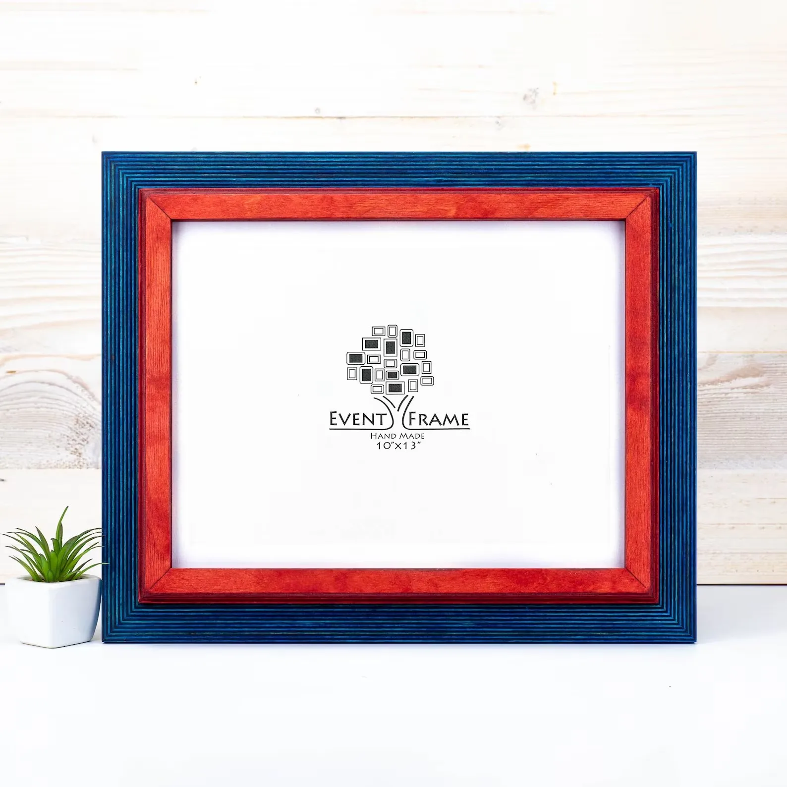Unique stripy design wooden 6x8 photo frame,customized picture frame