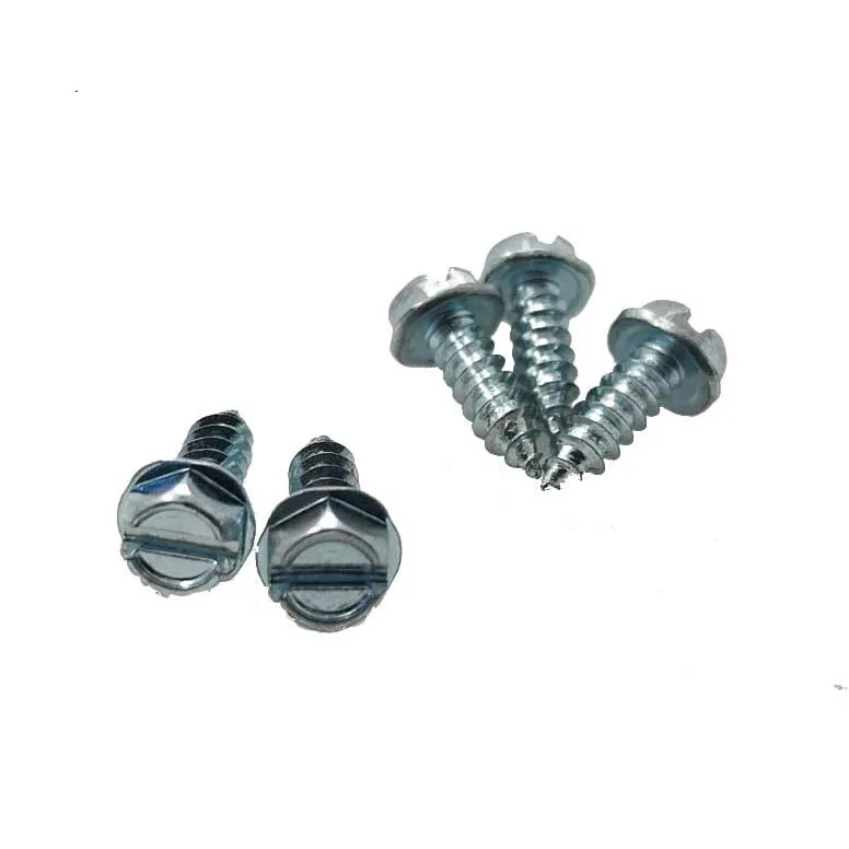 ansi standards 1/4 slotted hex washer head self tapping screw for sheet metal