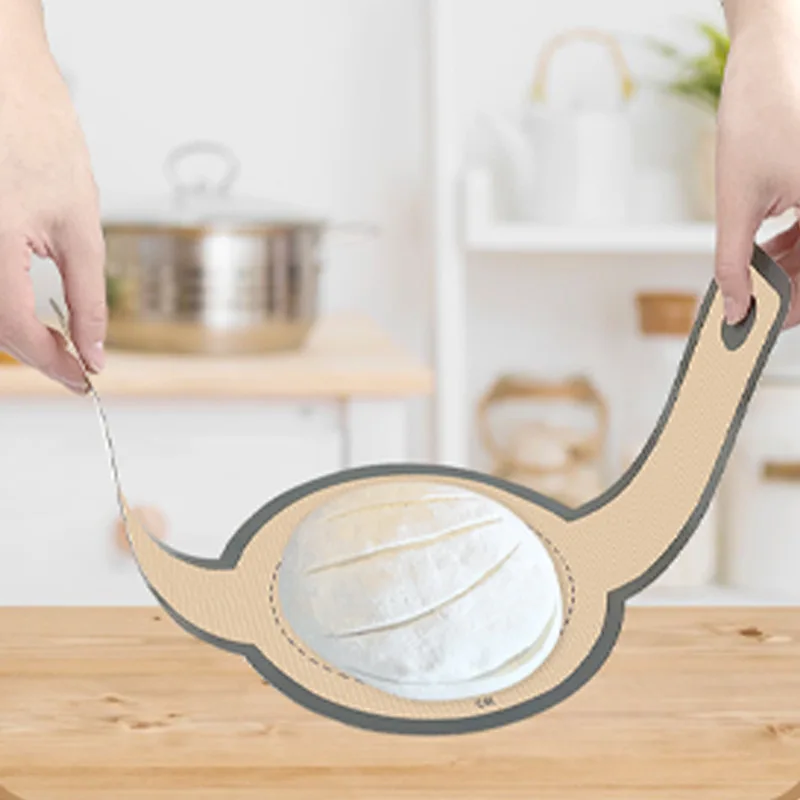 Reusable Oval Shape Baking Sourdough Bread Mat Tools Silicone Baking Bread Mat For Dutch Oven