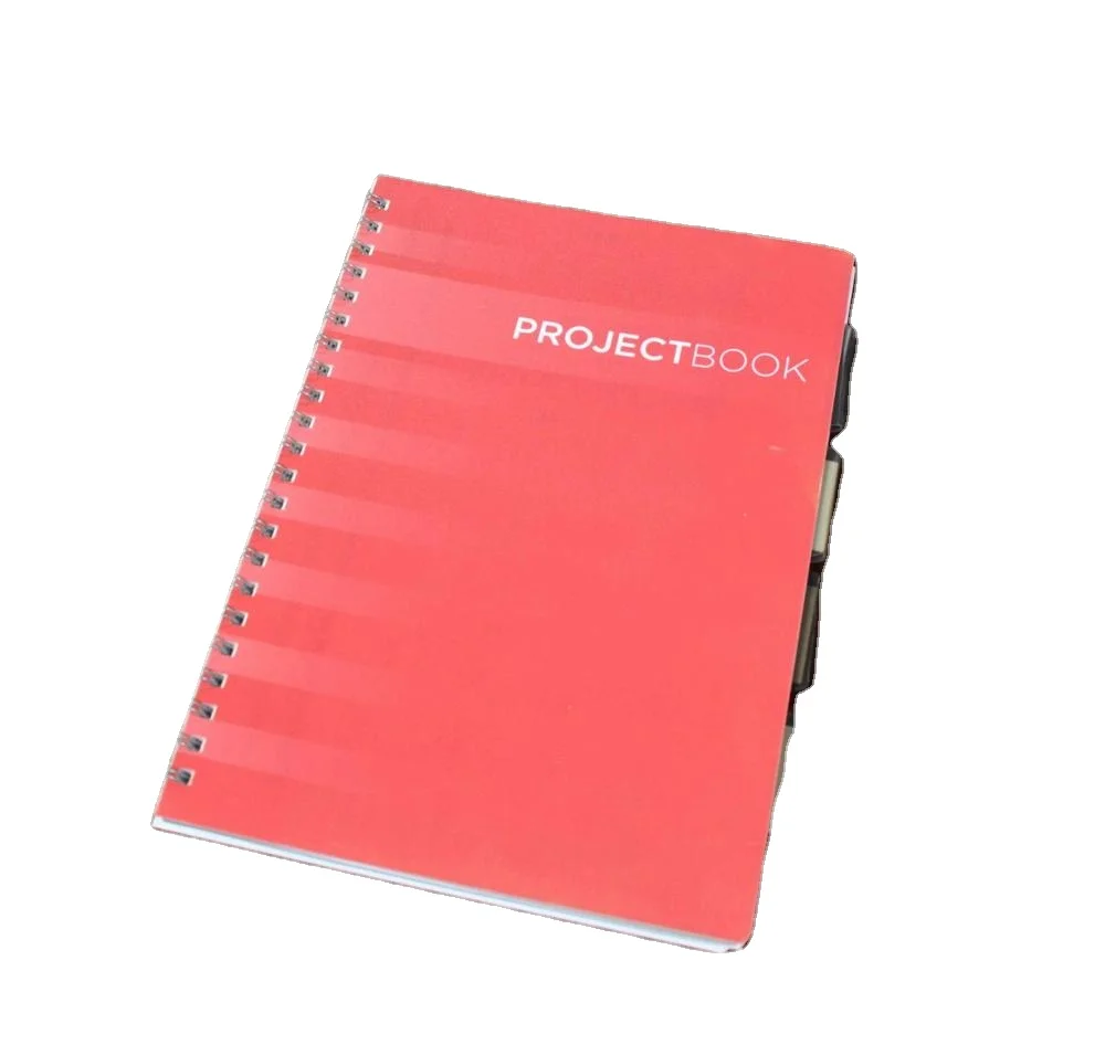 
The efficiency of manual Spiral notebook customization spiral notebook coil notebook with PP cover and index divider 