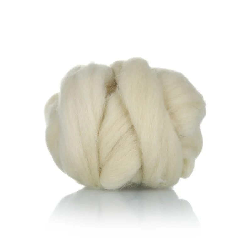 36-37mic New Zealand Wool Roving Sheep Wool Tops For Spinning Yarn