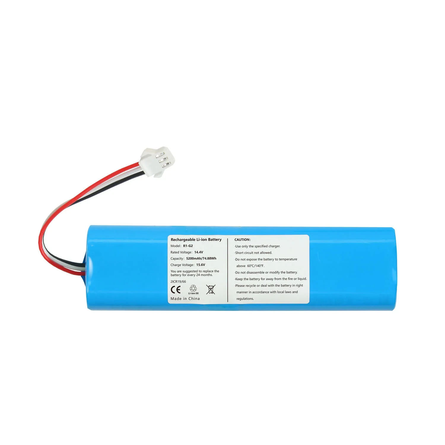 For Vacuum Cleaner Lydsto R1 G2 18650 5200mAh 18650 lithium-ion Battery