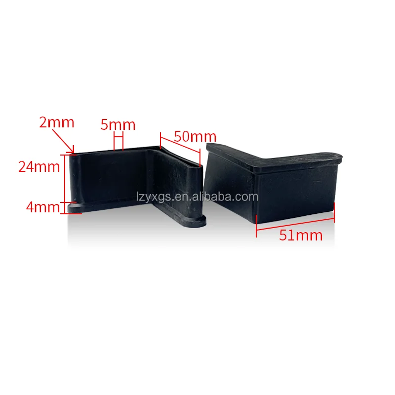 L Shape Furniture Angle Rubber Foot Pad Leg Protector/Anti Slip Triangle Foot Caps for Metal Leg/Bed Frame Rubber Feet CoversPop