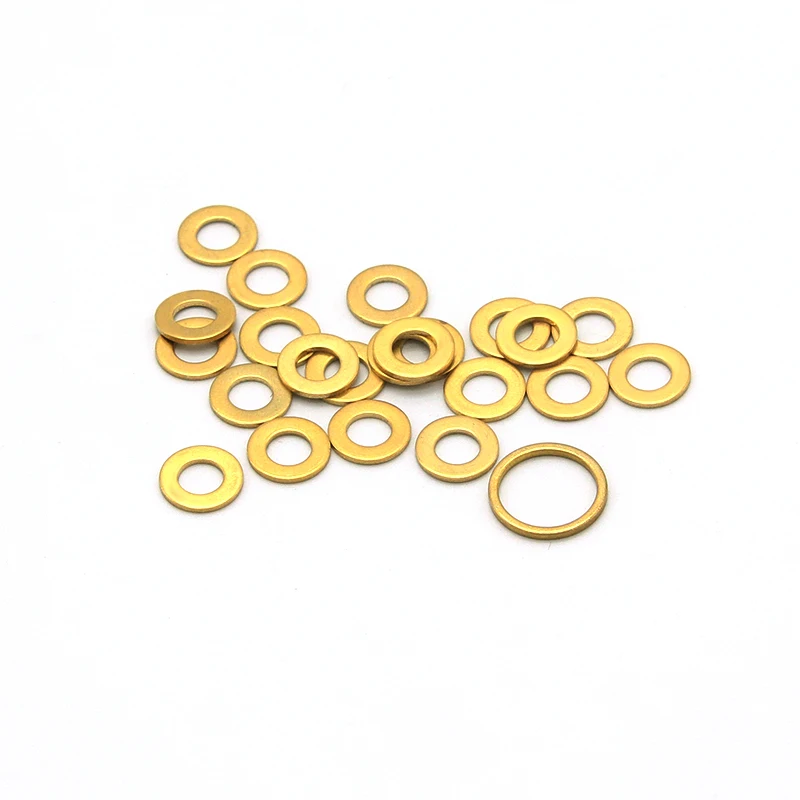 Factory Direct Sales H59H62 Brass Washer Flange Pad Laser Cutting U-shaped Packing 0.1-15mm Thick Ultra-thin