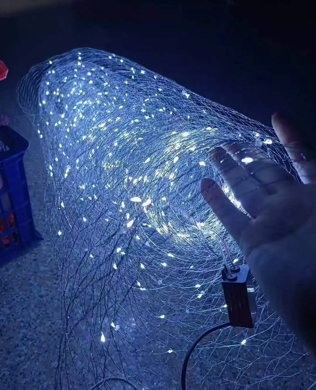 Wedding Props Modeling Net Lights All-match Led Rice Grain Star Lights Hotel Shopping Mall Chandelier Wire Light