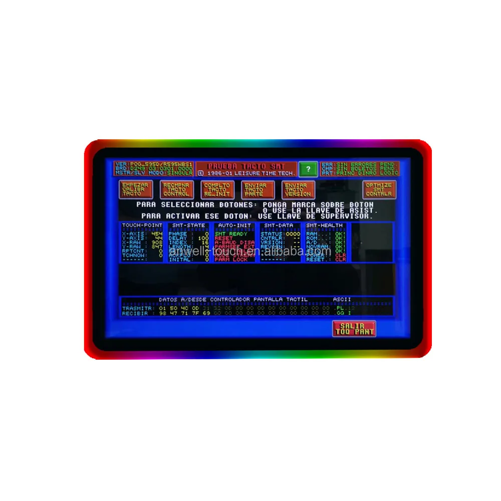 ANWELLTOUCH Led Light 10 Points Touch Flat 21.5 inch Gaming  Capacitive Touch Screen Monitor Compatible With 3M/ELO Microtouch