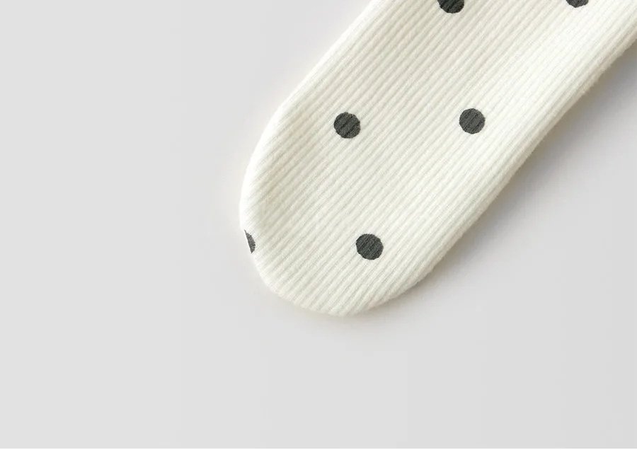 Korean Dot Design Fashion Organic Cotton Kids Pantyhose Tights Baby Girl Tights